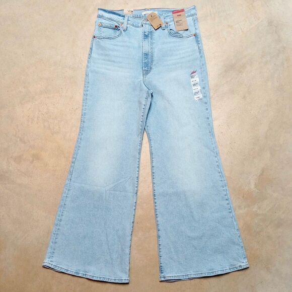 NWT Levi's Ribcage Bell Bottom Jeans Women's 32x30 High Rise Y2K Grunge 90s - Picture 1 of 11